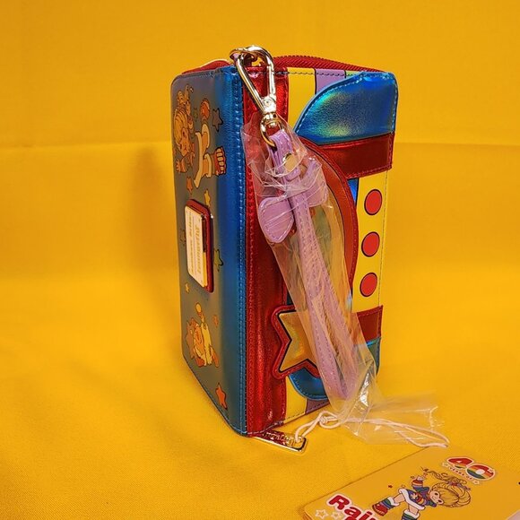 Loungefly Rainbow Brite Cosplay Rainbow Metallic 80s Cartoon Wristlet Wallet NEW - Picture 14 of 15